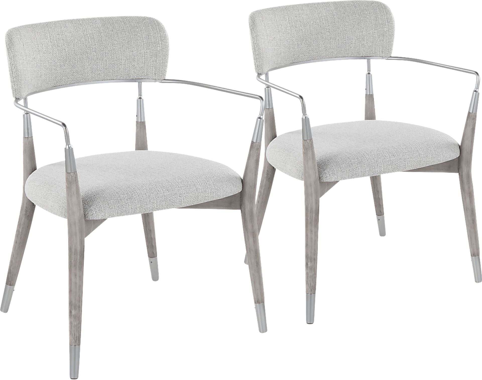 Mackling Gray Arm Chair, Set of 2 - Image 1