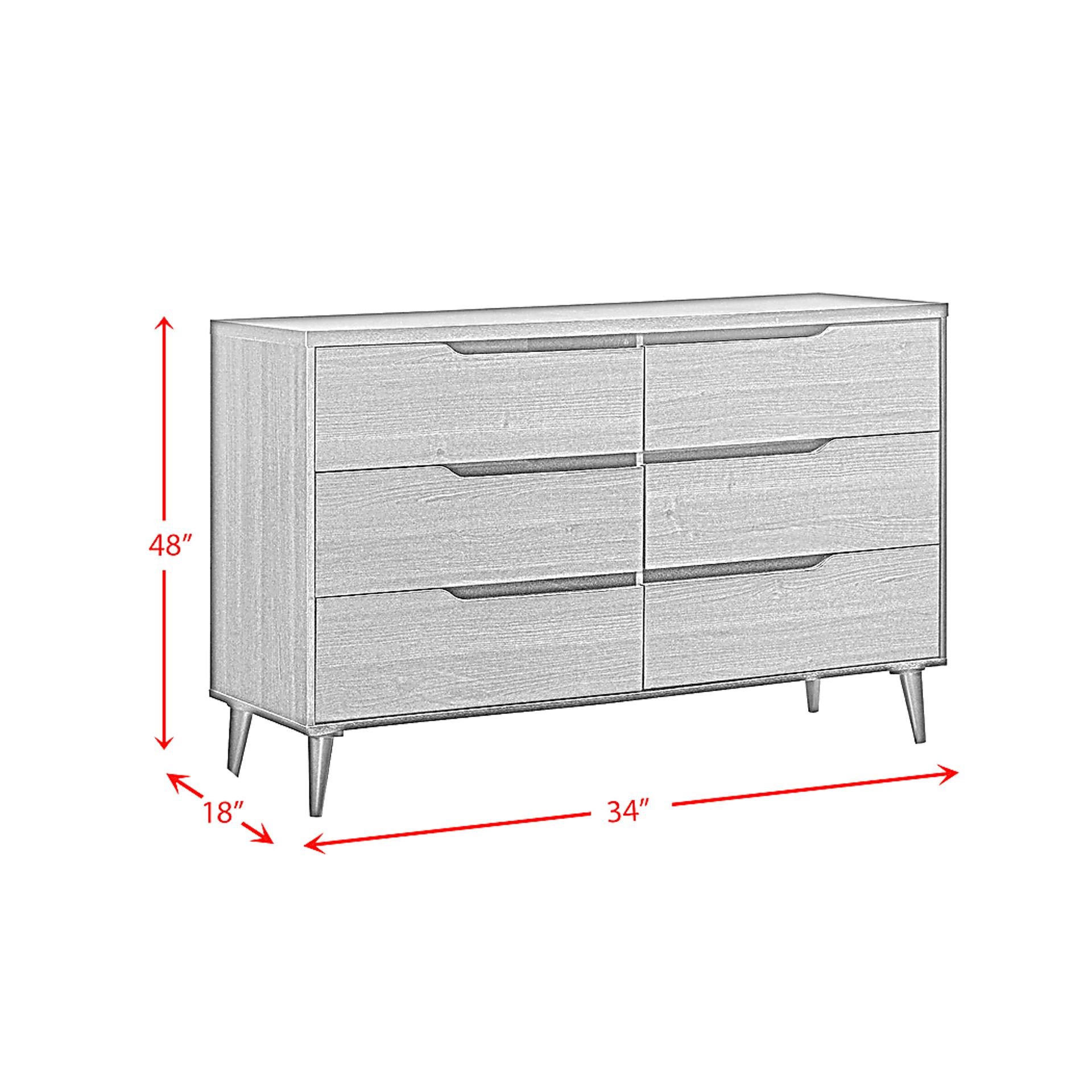 Maclura Gray Dresser - Image 9
