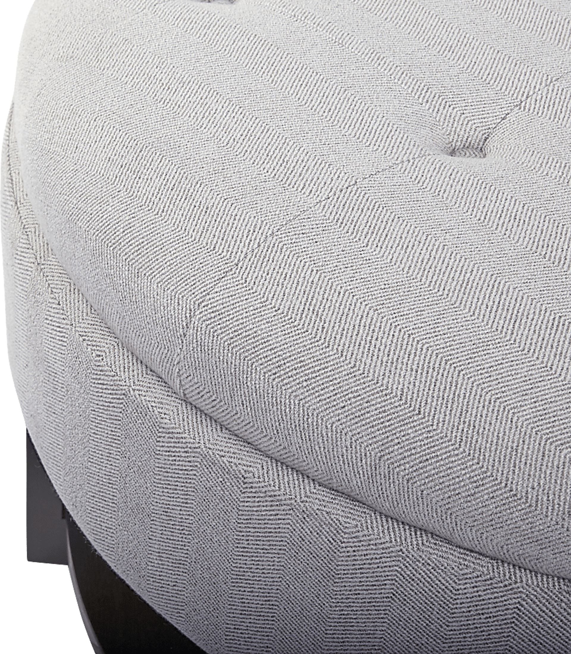 Macmora Gray Storage Ottoman - Image 2