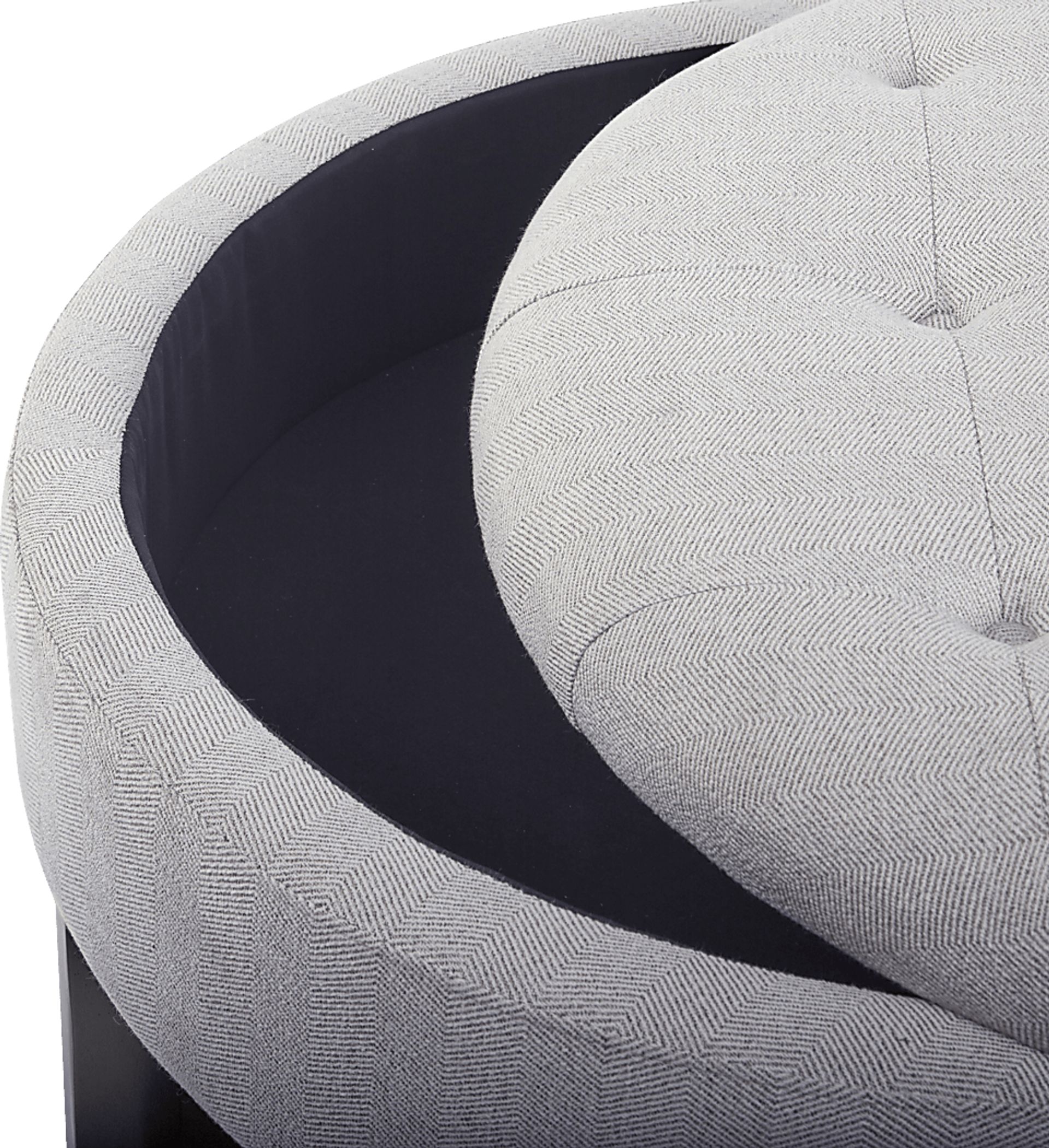 Macmora Gray Storage Ottoman - Image 3