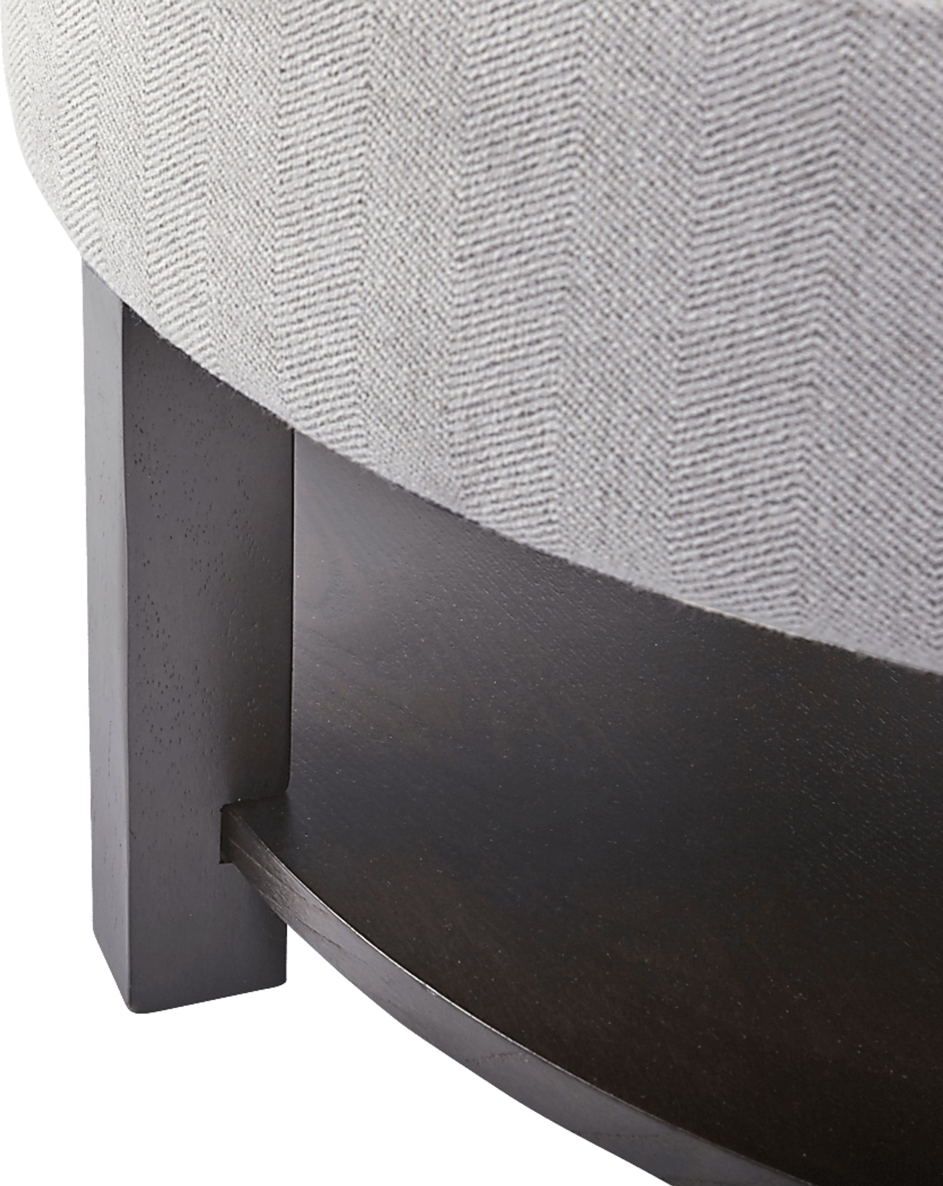 Macmora Gray Storage Ottoman - Image 4