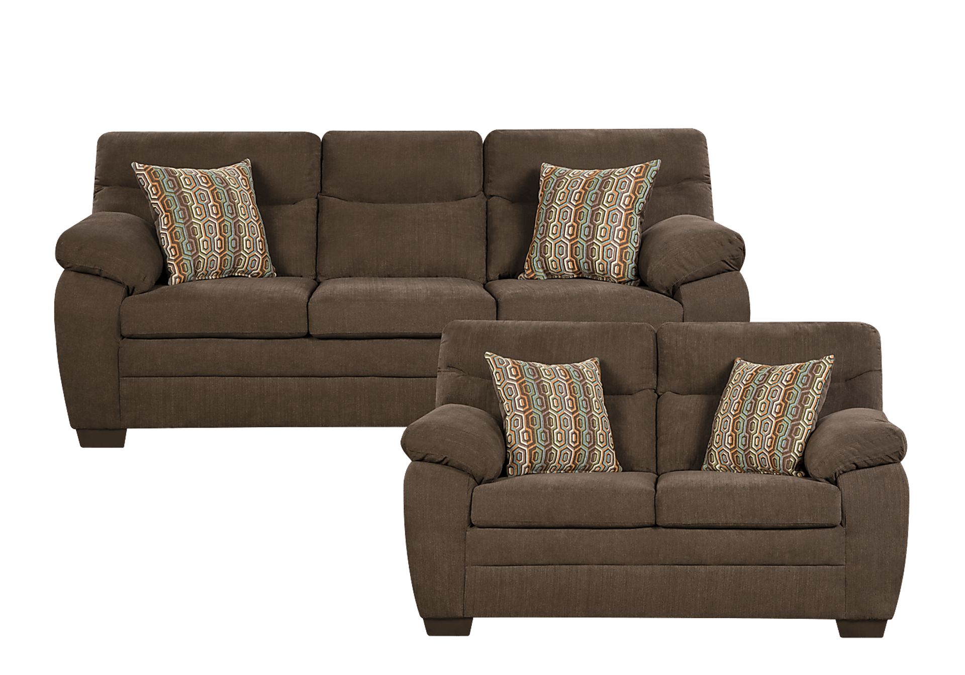 Macon Brown 2 Pc Living Room - Image 1