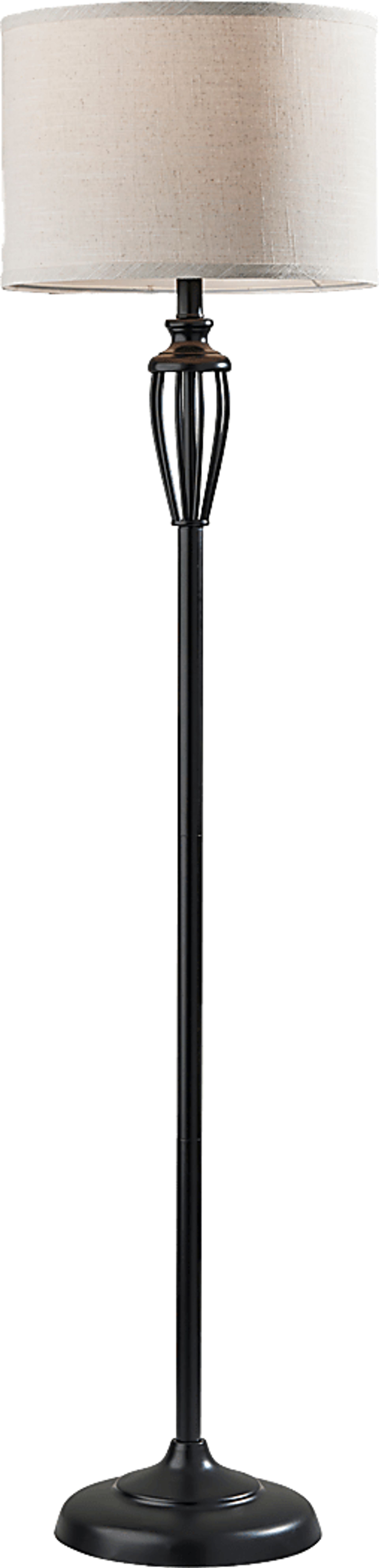 Madaca Court Black Floor Lamp - Image 1