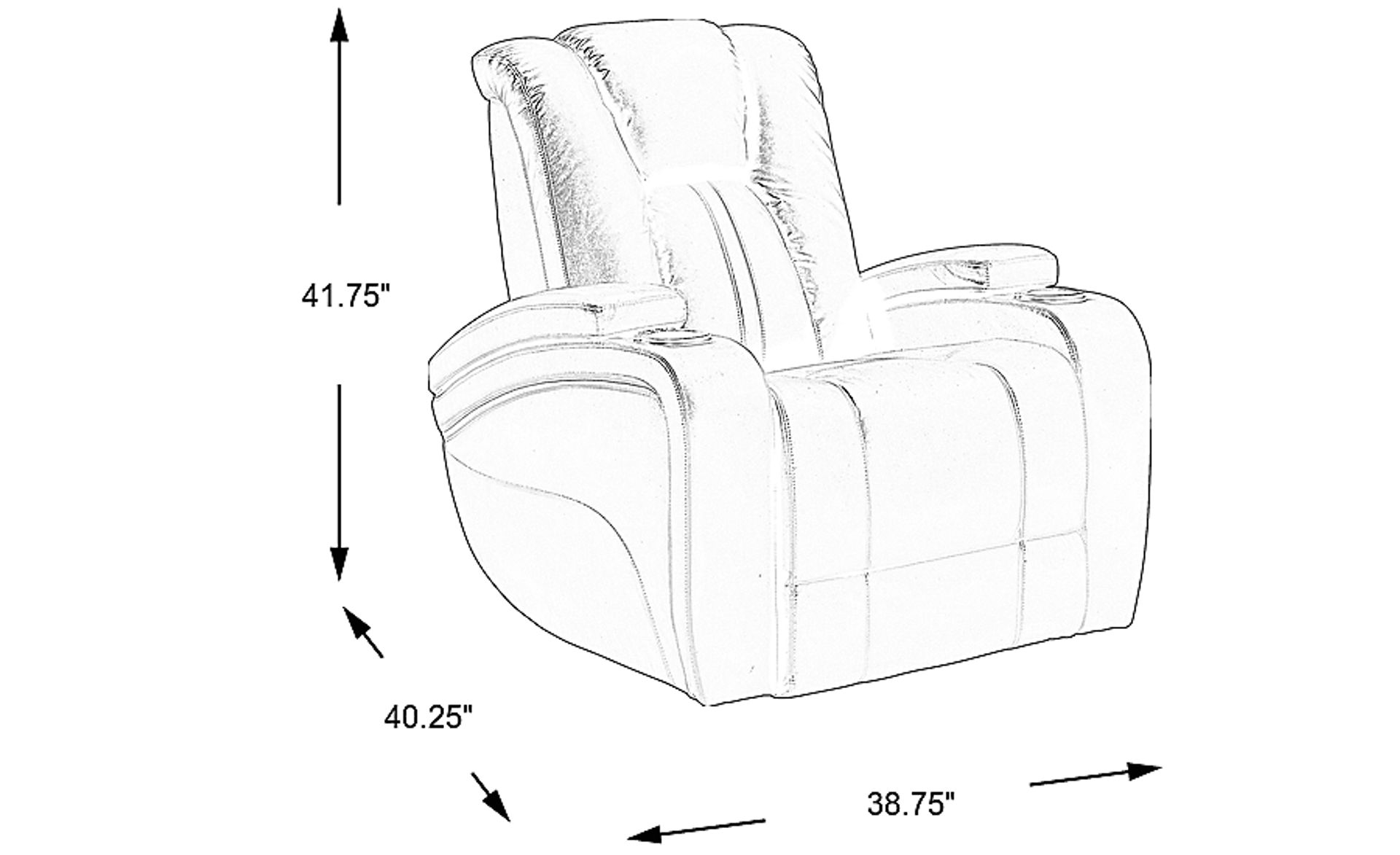 Dimension Image. Please refer to the Dimension Tab on this page for dimension details.