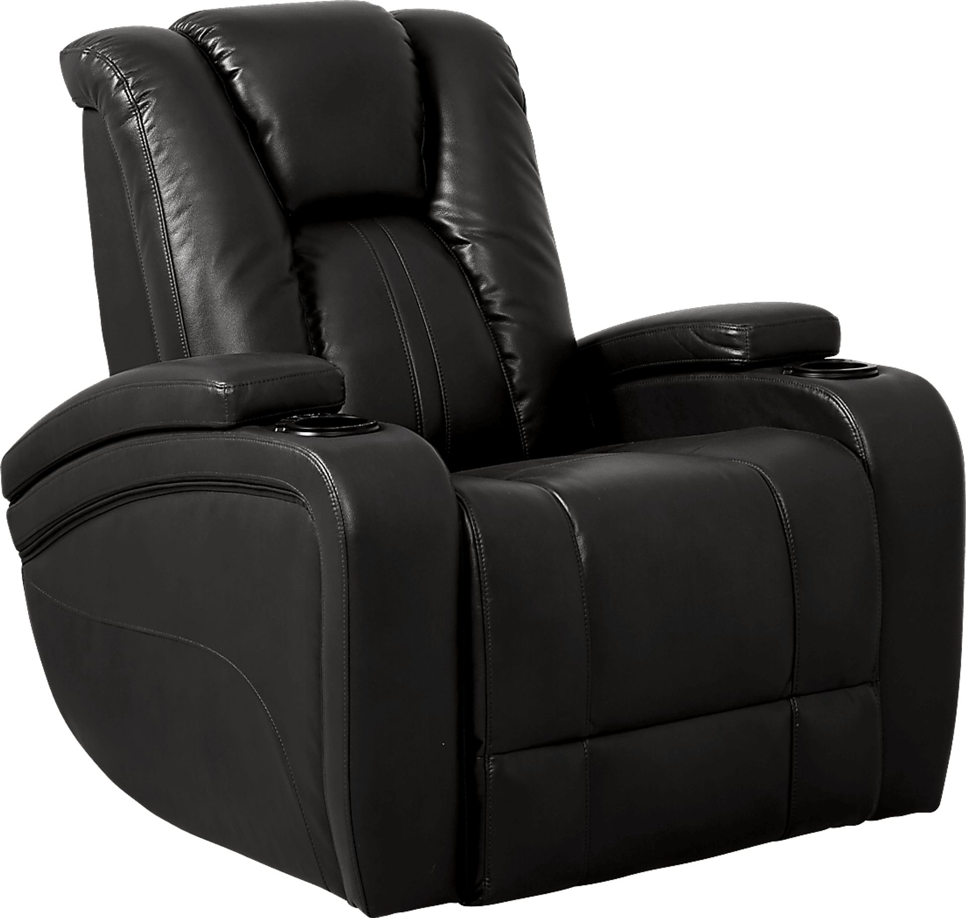 Madden Park Black Dual Power Recliner - Image 1