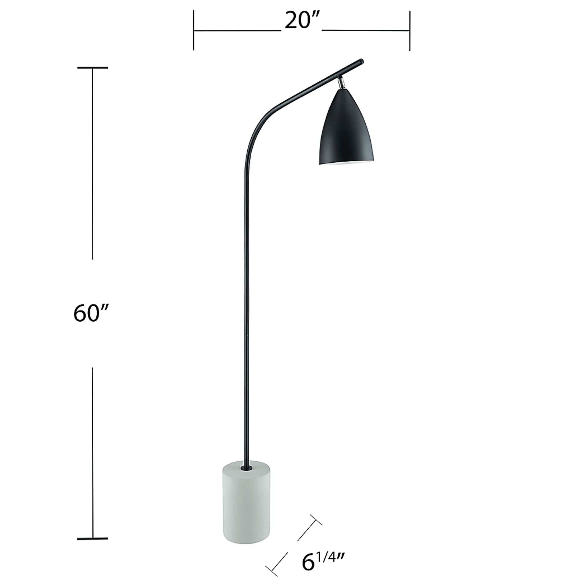 Maddington Black Floor Lamp - Image 7