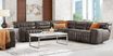 Maddox Manor Leather 5 Pc Dual Power Reclining Sectional