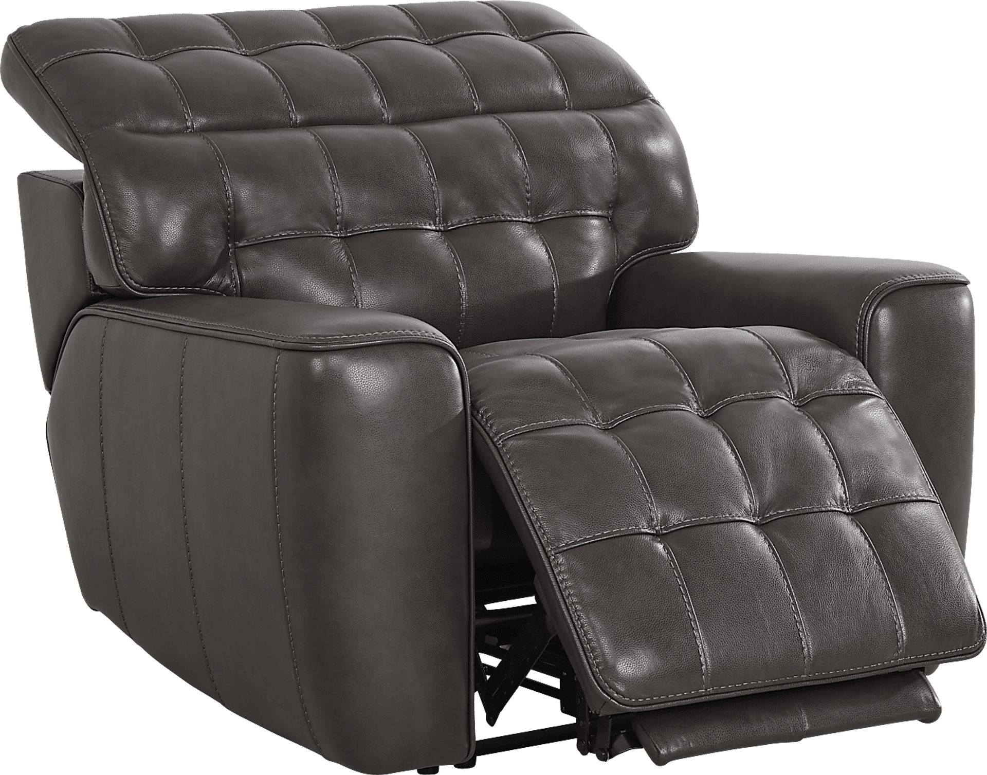 Maddox Manor Dark Gray Dual Power Recliner - Image 1