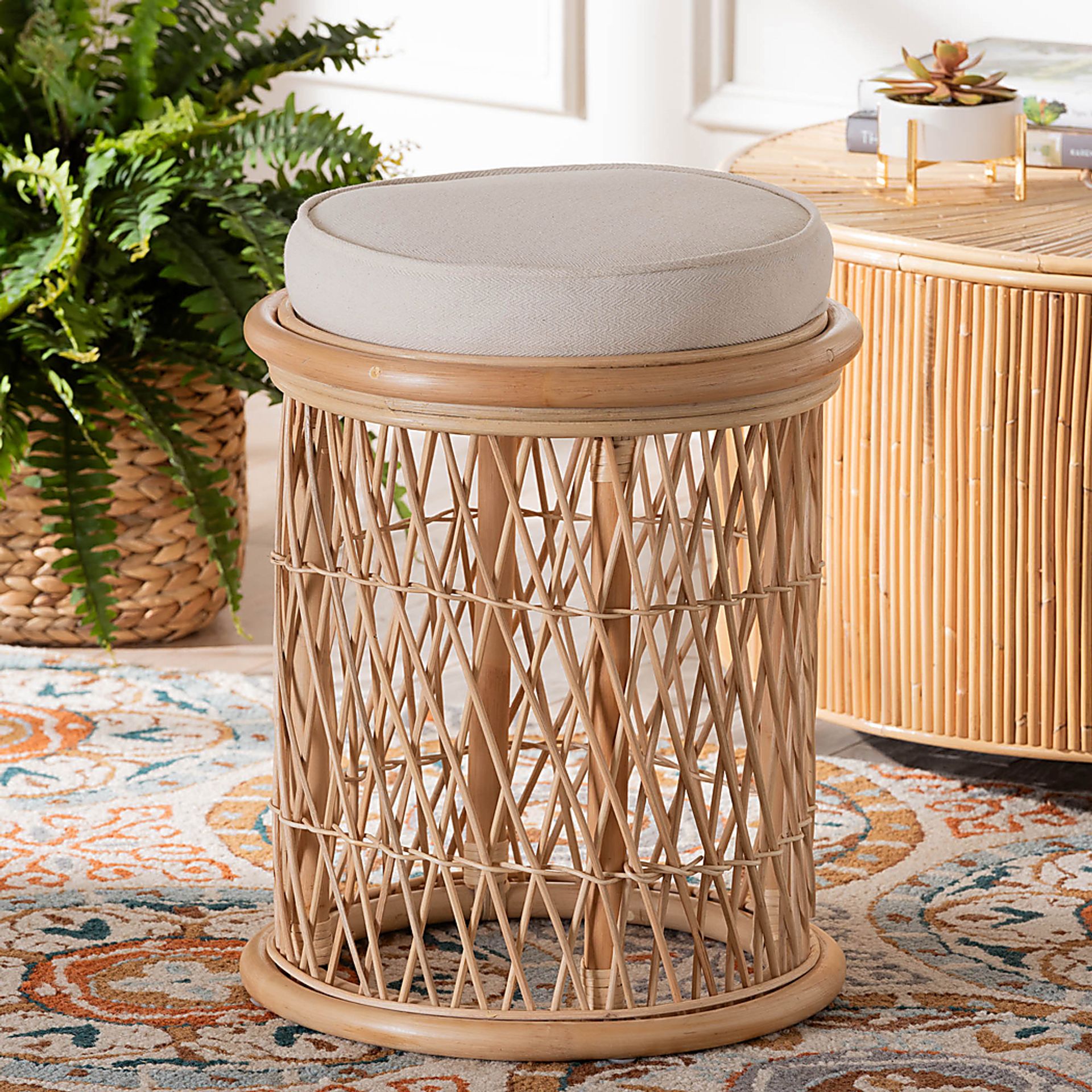 Madelynn Brown Ottoman - Image 2