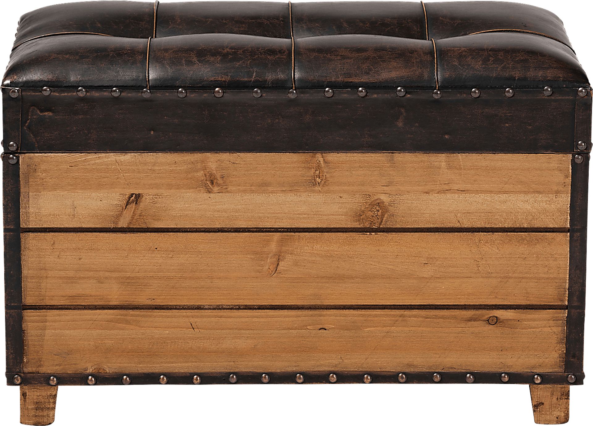 Madewood Brown Ottoman, Set of 2 - Image 5