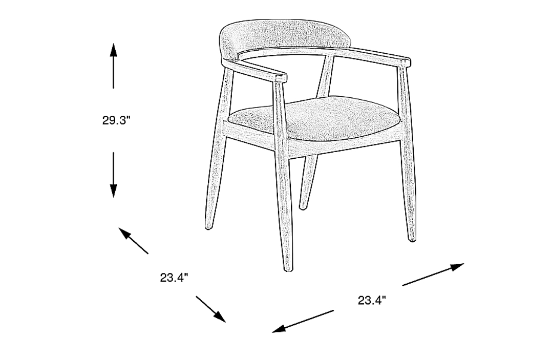 Madrid Walnut Dining Chair