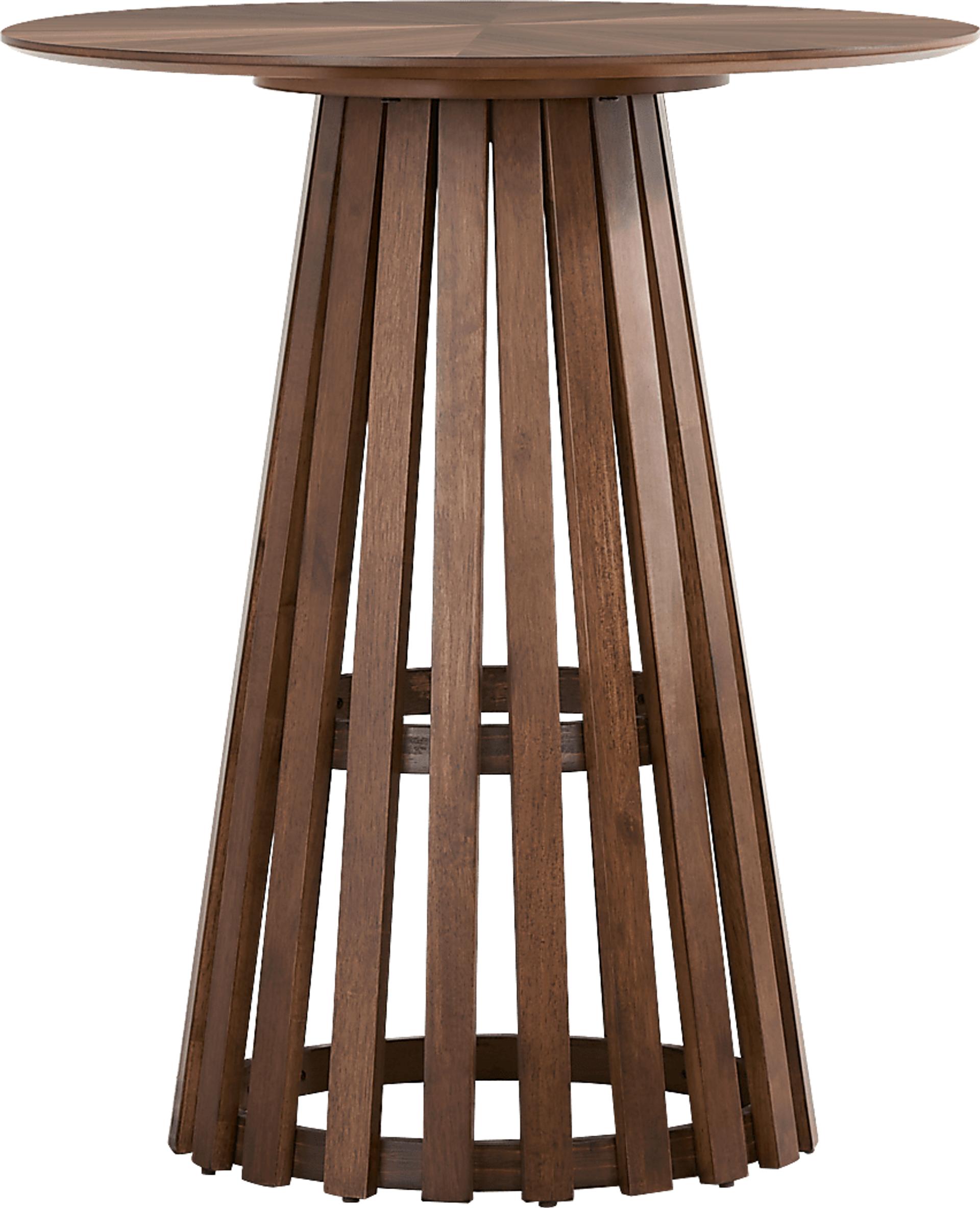 Madrid Walnut Round Counter Height Dining Table