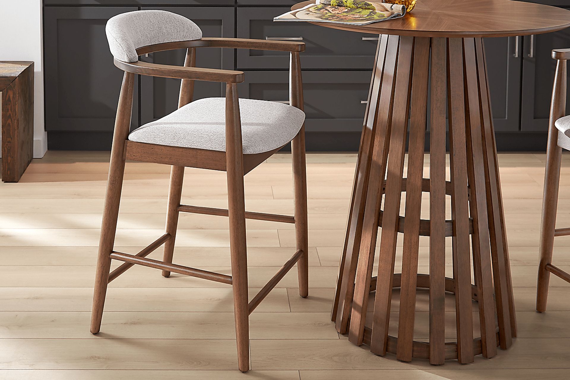 Madrid Walnut Counter Height Stool - Image 5