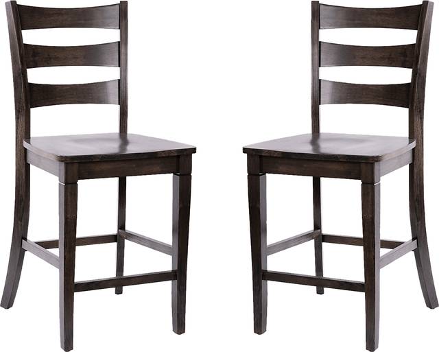 Madrona Gray Counter Height Stool, Set of 2 - Thumbnail - Image 1