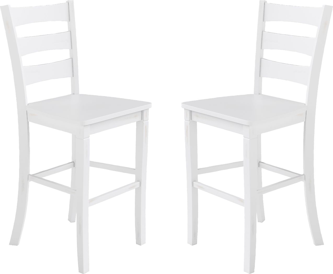 Madrona White Barstool, Set of 2