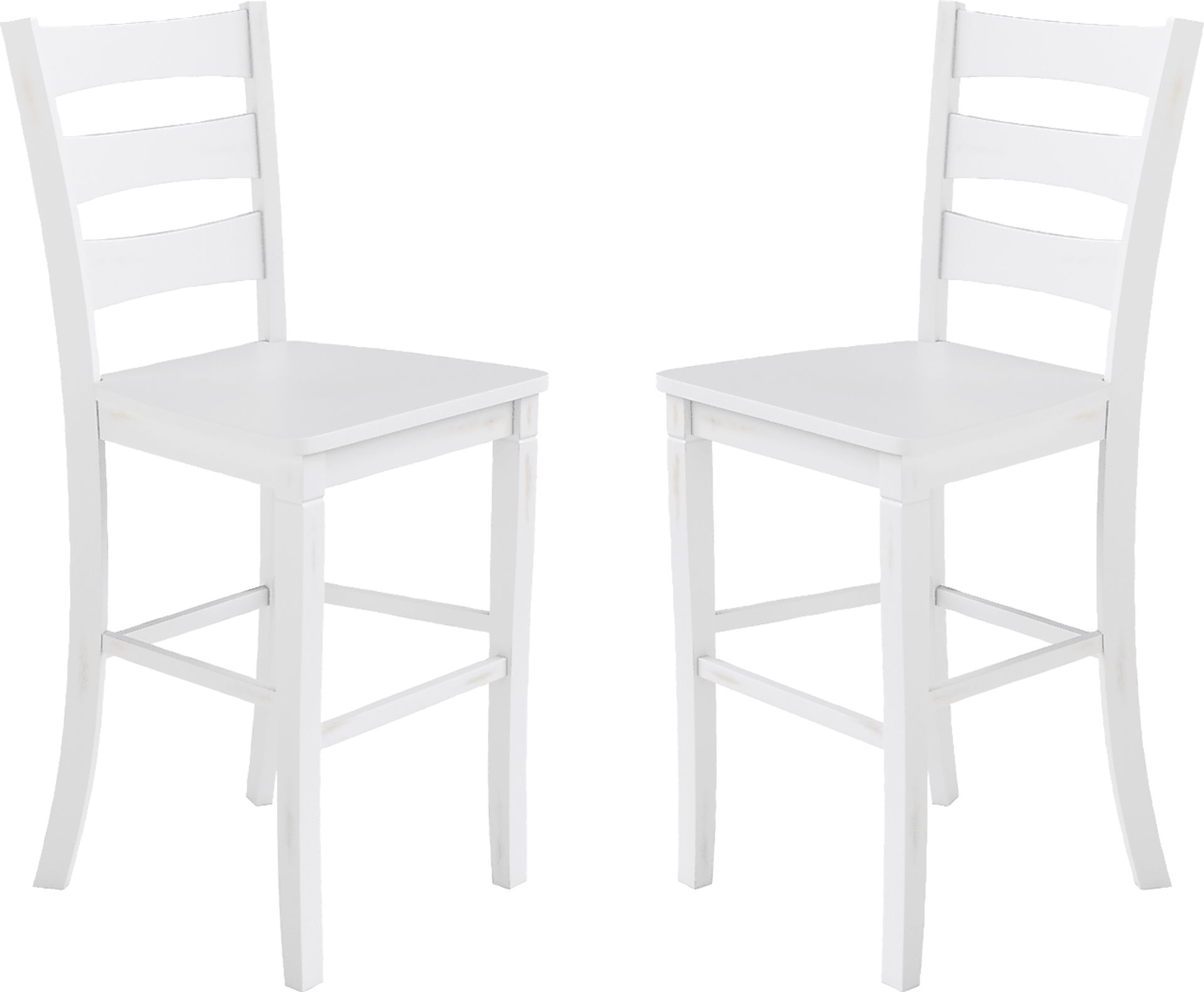 Madrona White Barstool, Set of 2 - Image 1