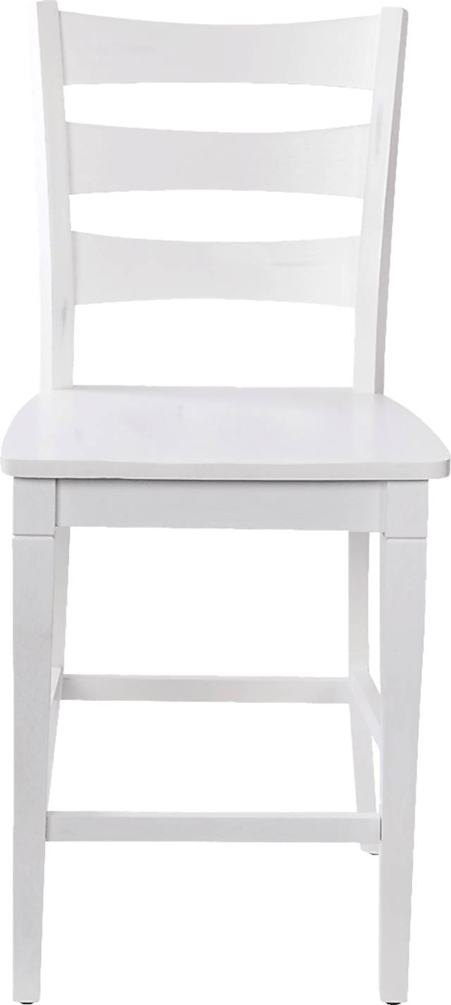 Madrona White Counter Height Stool, Set of 2 - Thumbnail - Image 6