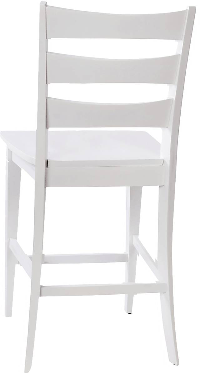 Madrona White Counter Height Stool, Set of 2 - Thumbnail - Image 7