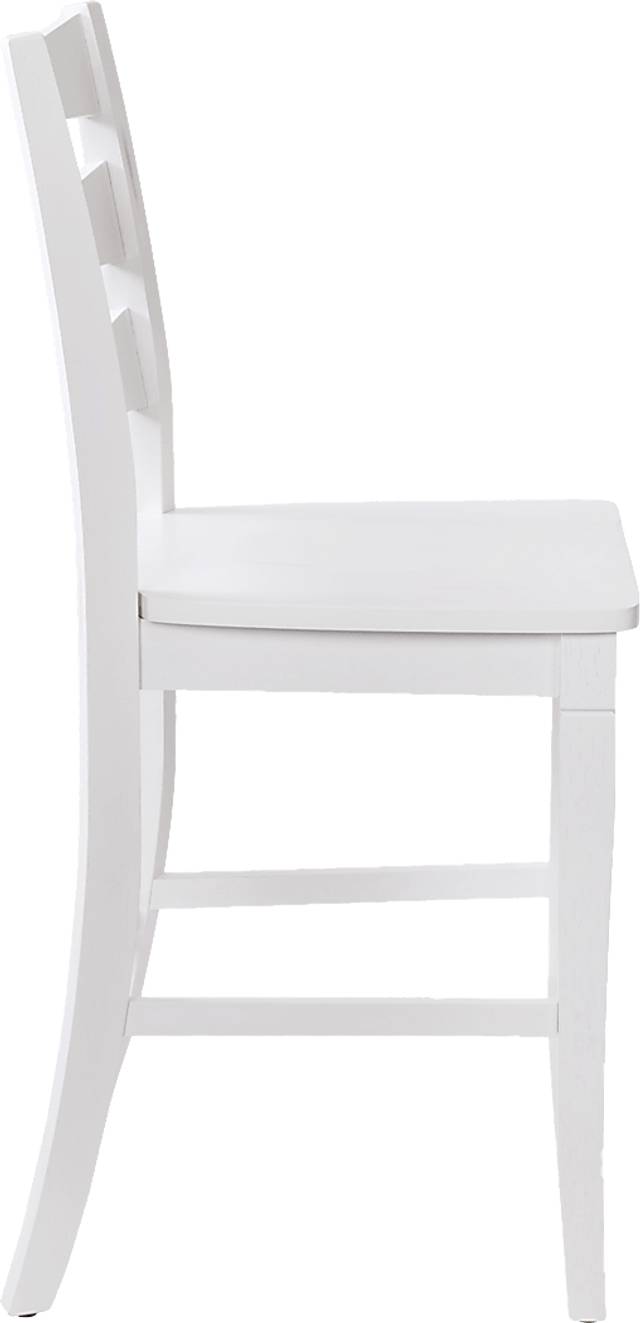 Madrona White Counter Height Stool, Set of 2 - Thumbnail - Image 8