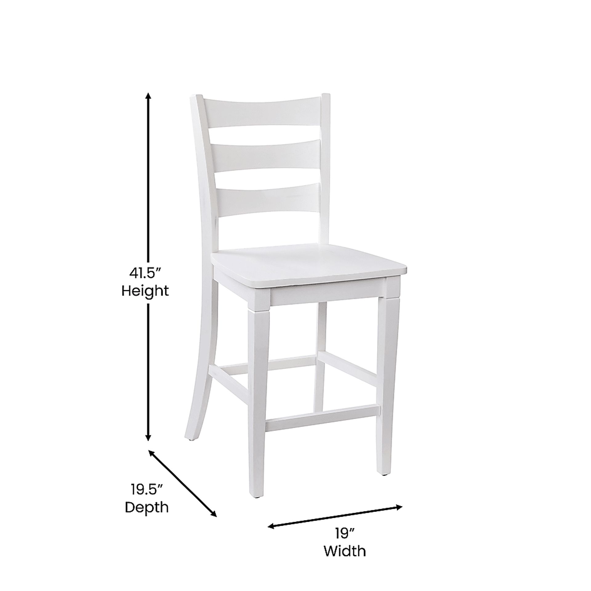Madrona White Counter Height Stool, Set of 2 - Image 10