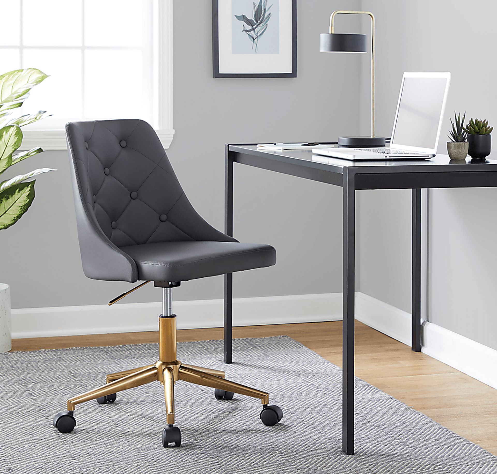 Maebeth I Gray Office Chair - Image 2