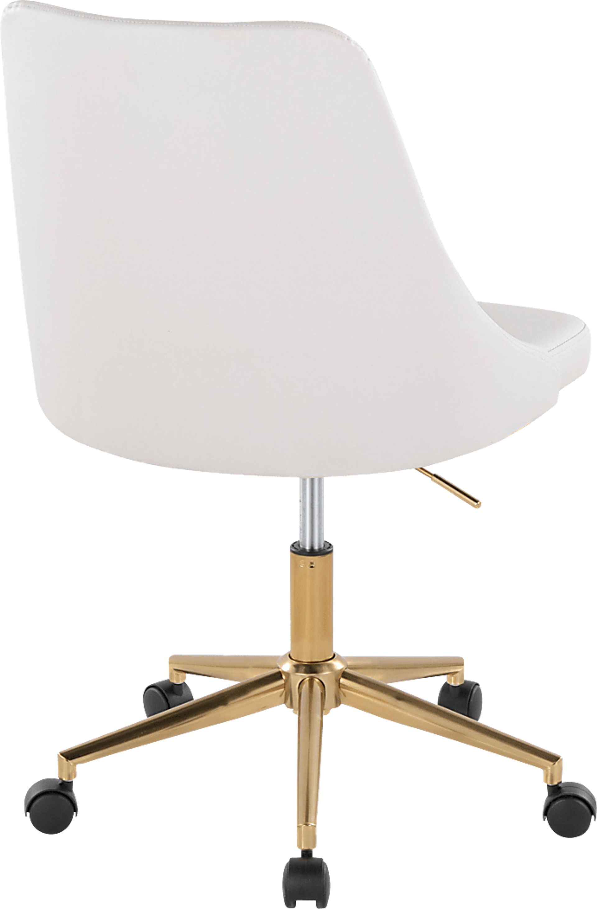 Maebeth I White Office Chair - Image 4