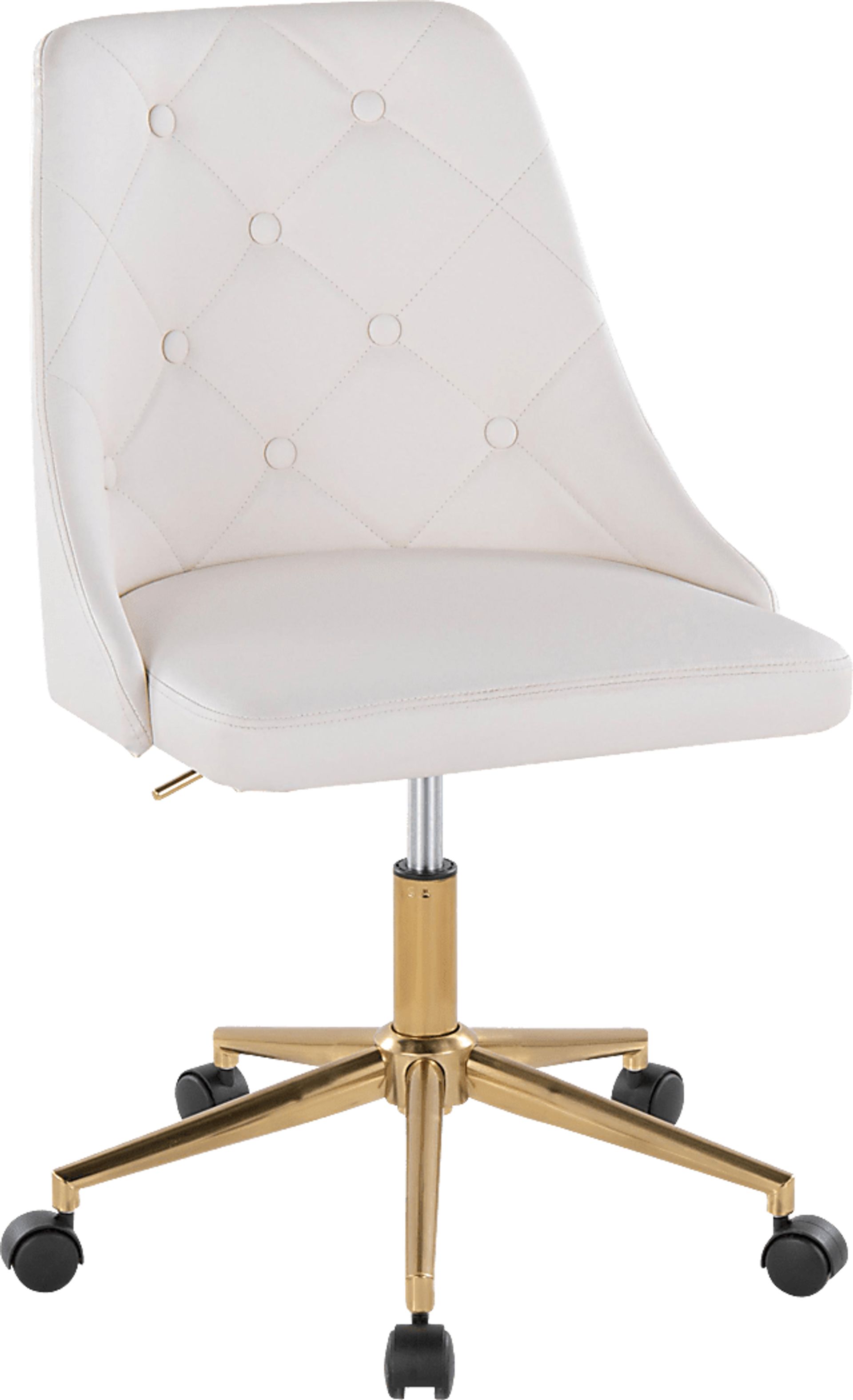 Maebeth I White Office Chair - Image 1