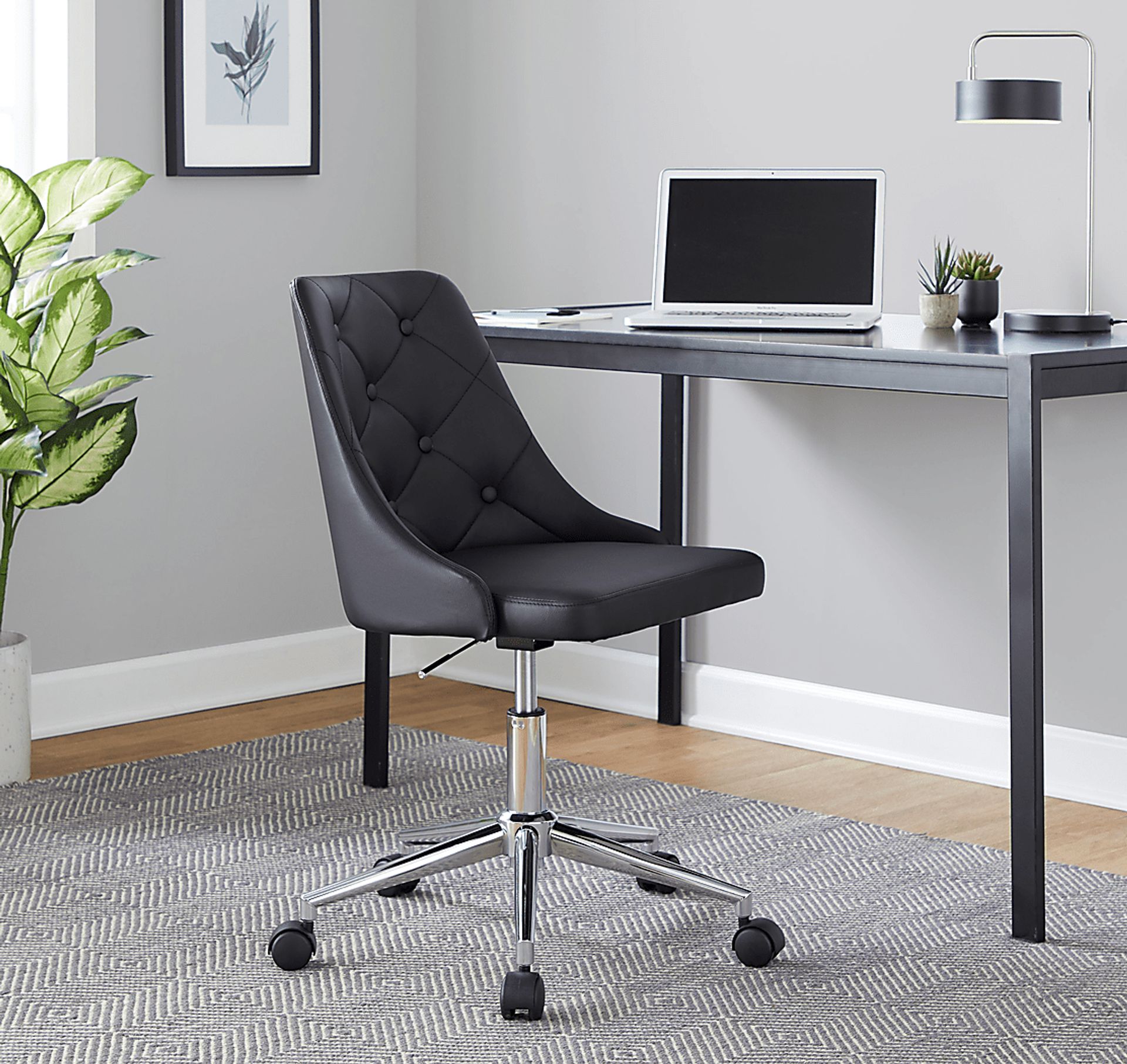 Maebeth II Black Office Chair - Image 8