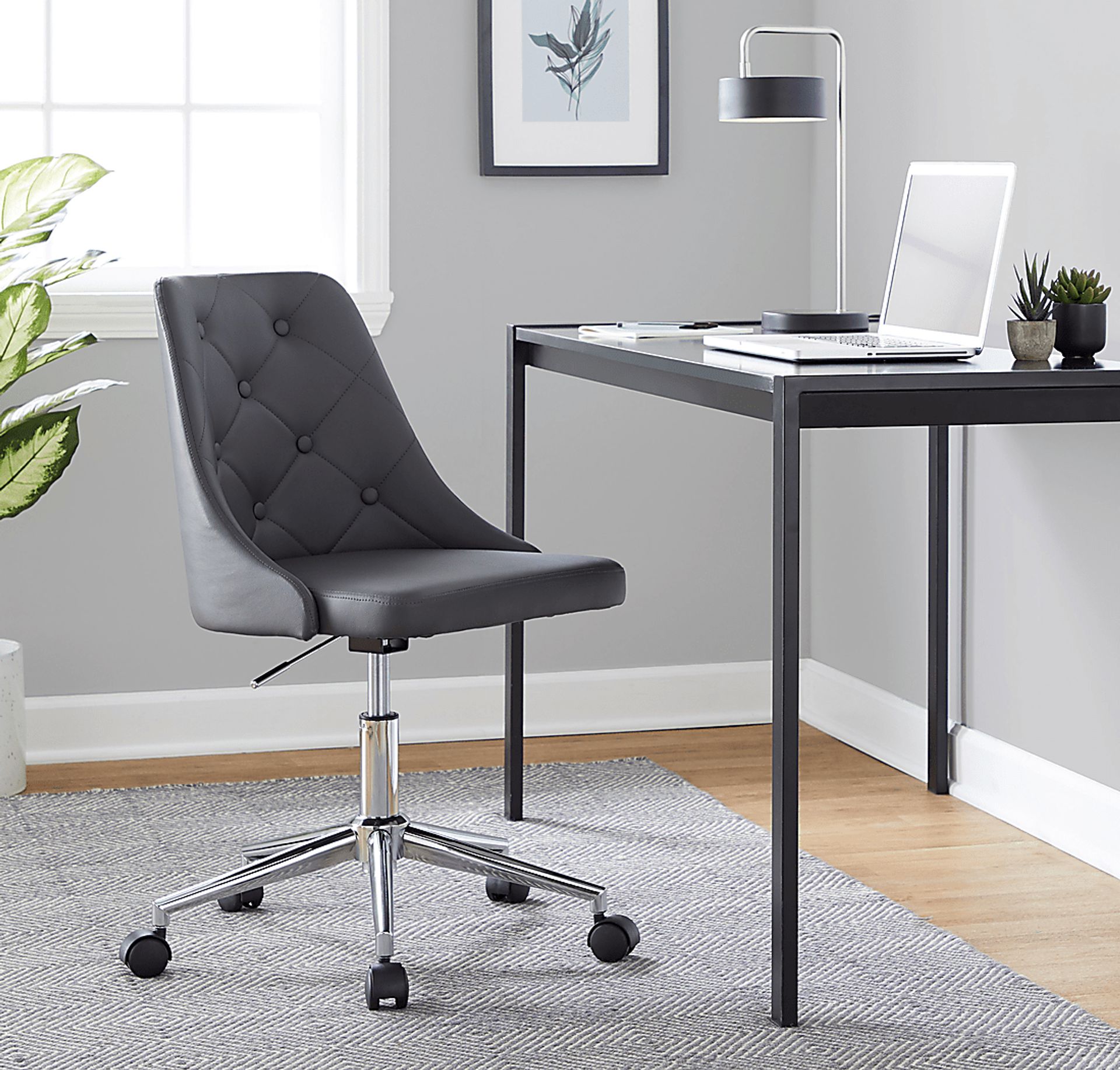 Maebeth II Gray Office Chair - Image 2