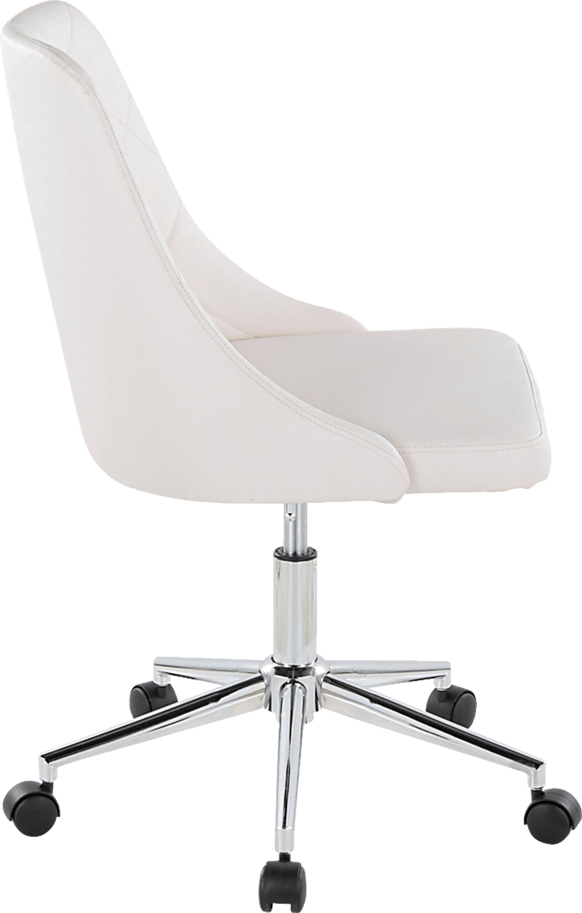 Maebeth II White Office Chair - Image 3