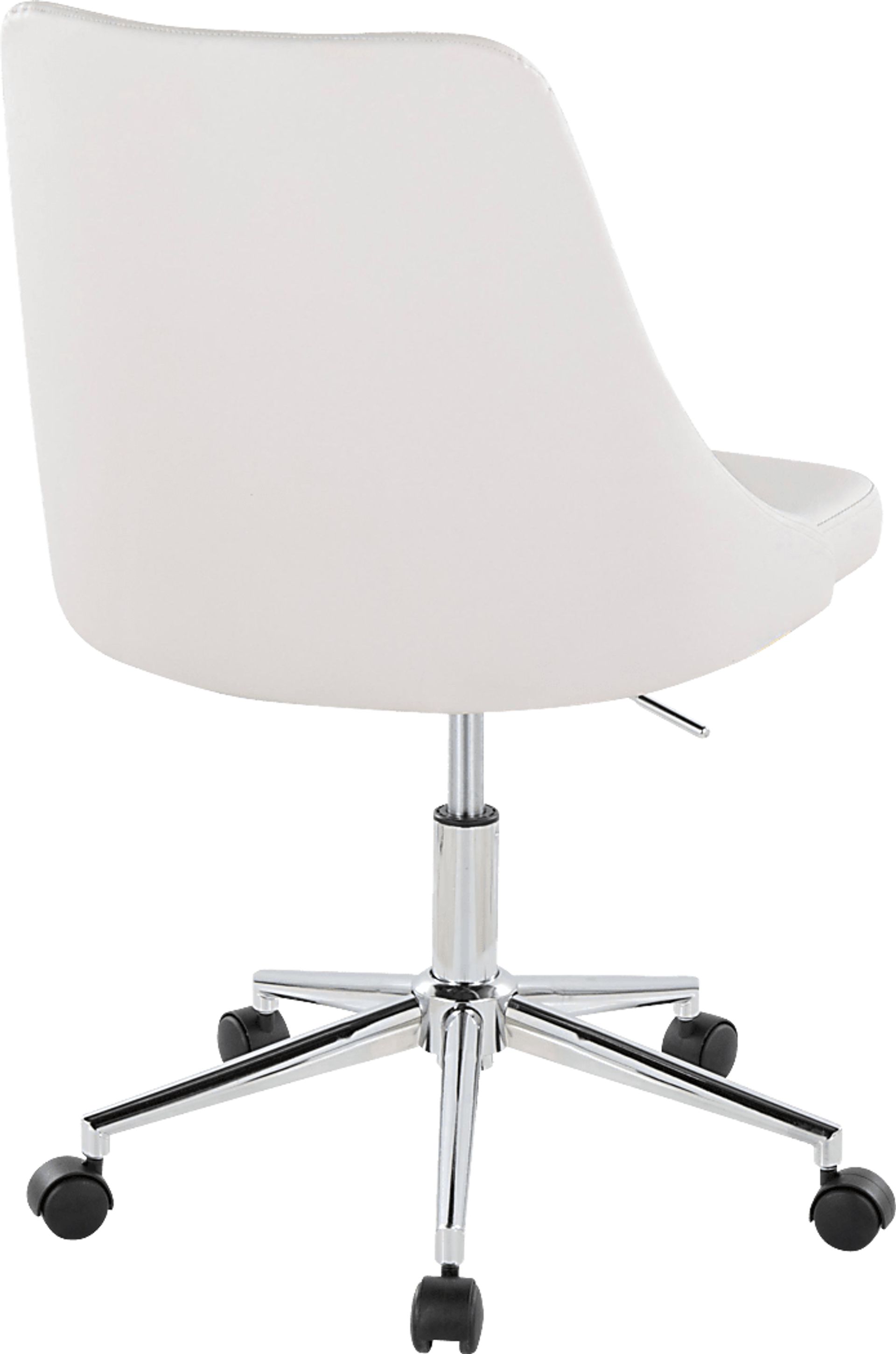 Maebeth II White Office Chair - Image 4