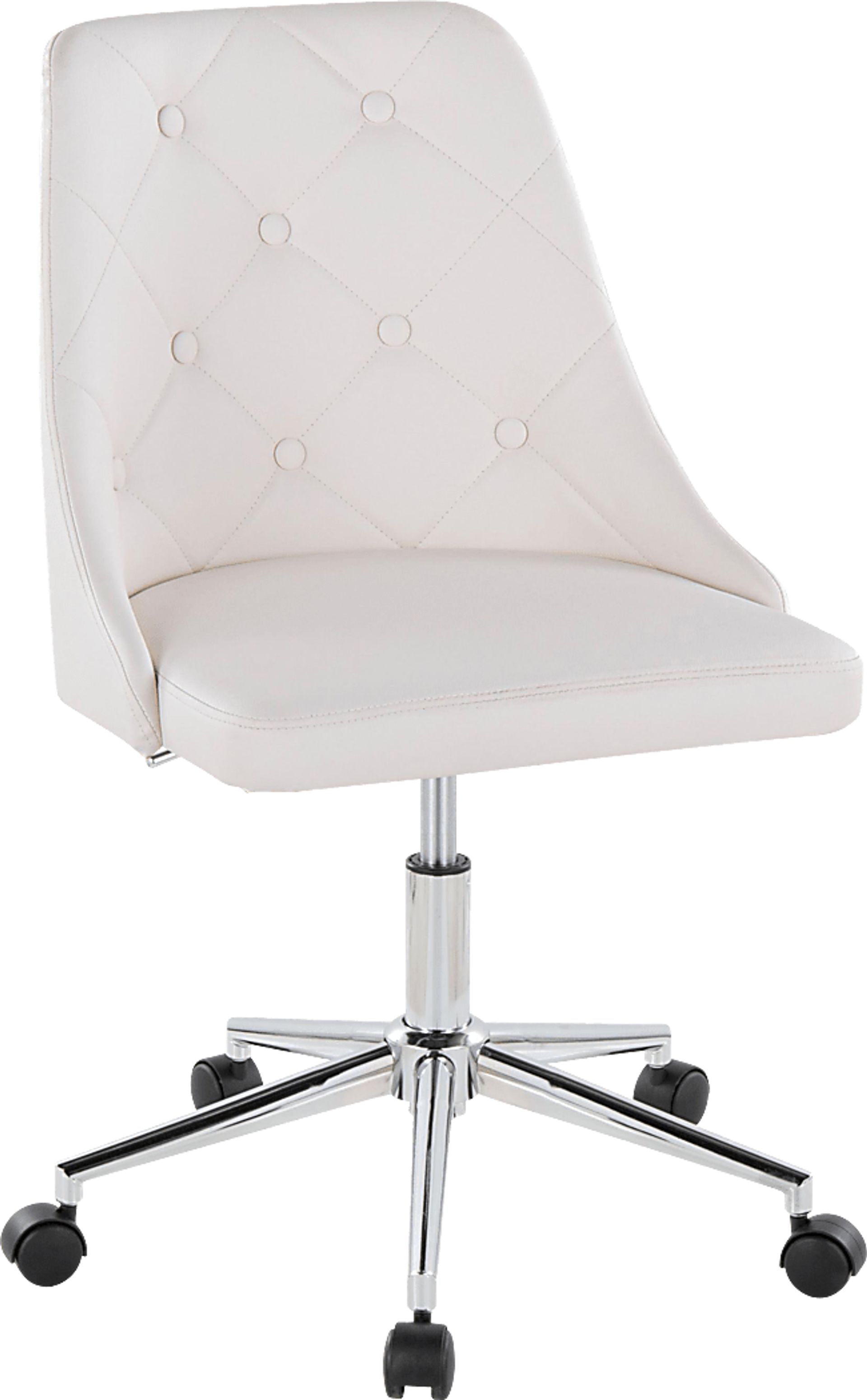 Maebeth II White Office Chair - Image 1