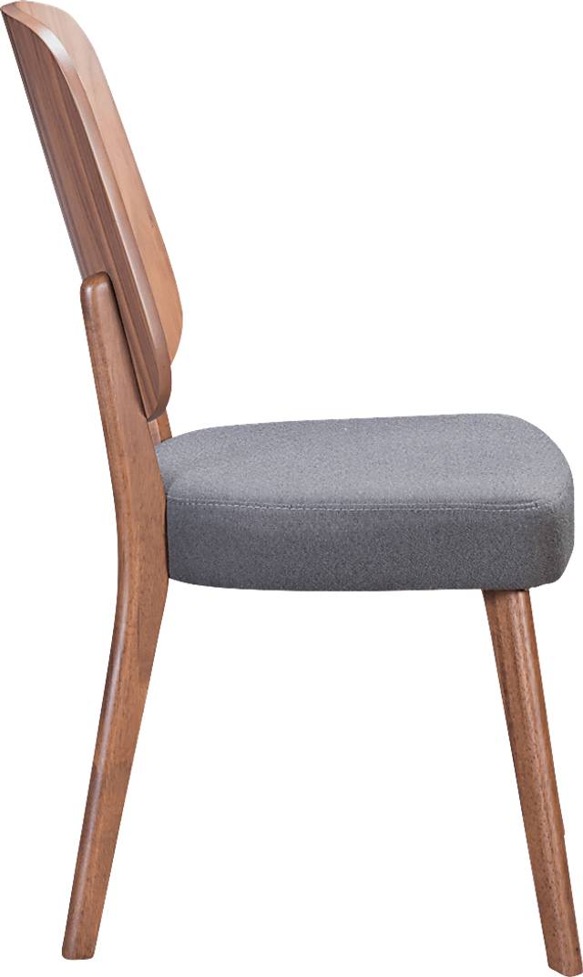 Maelys Walnut Side Chair, Set of 2 - Thumbnail - Image 2