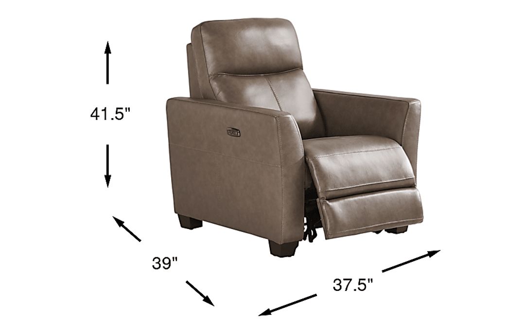 Maestro Leather Dual Power Recliner