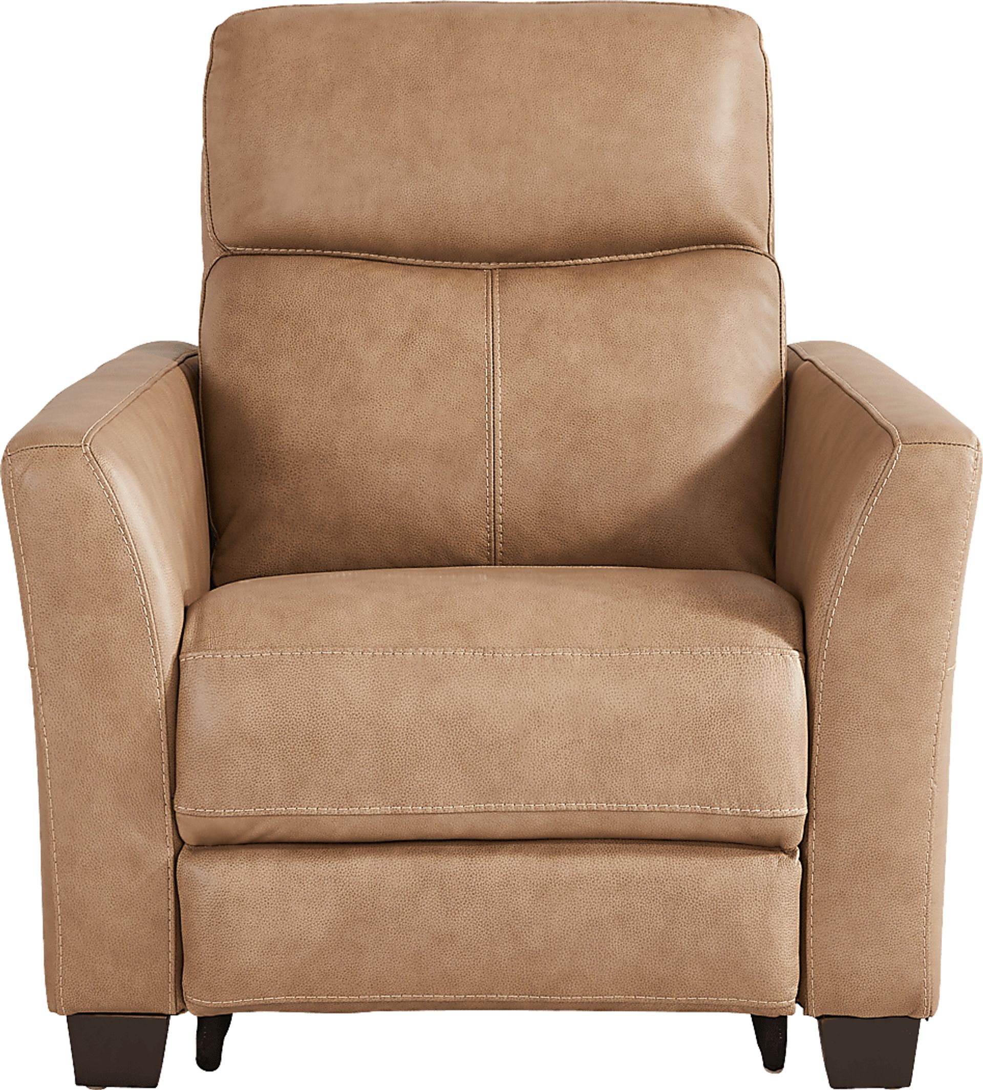 Maestro Sand Leather Dual Power Recliner - Image 2