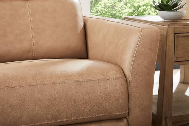 Maestro Sand Leather 5 Pc Living Room with Dual Power Reclining Sofa - Thumbnail - Image 5