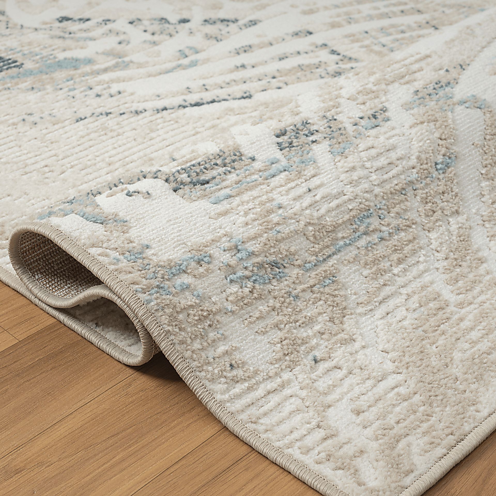 Maged Ivory/Blue 3'11 x 6' Rug - Image 5