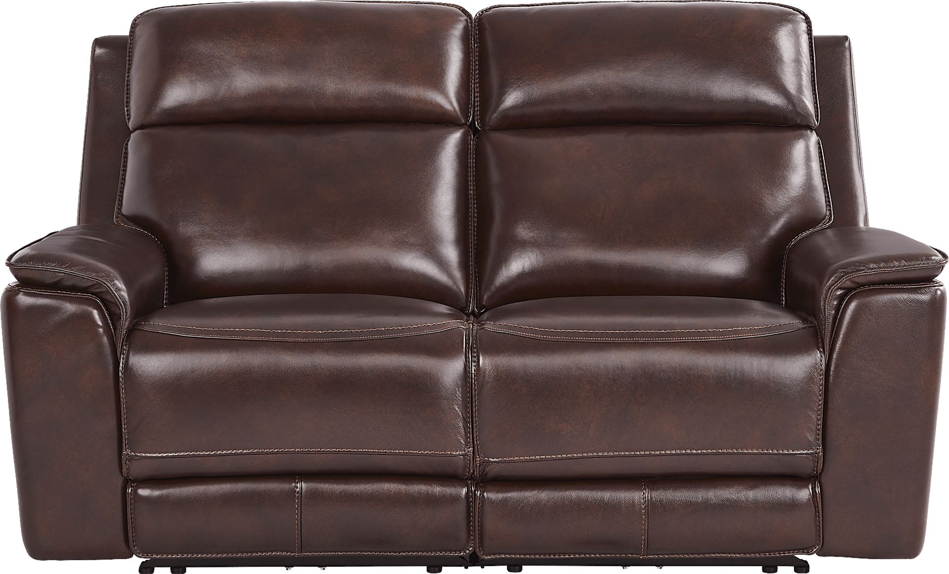 Magellan Merlot Leather Dual Power Reclining Loveseat - Image 2