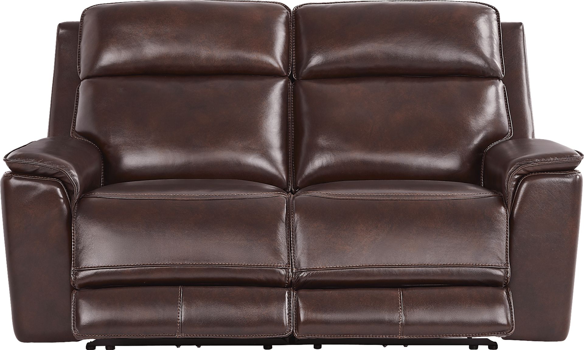 Magellan Merlot Leather Dual Power Reclining Loveseat - Image 1