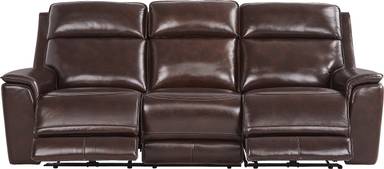 2 pc dual power reclining sofa