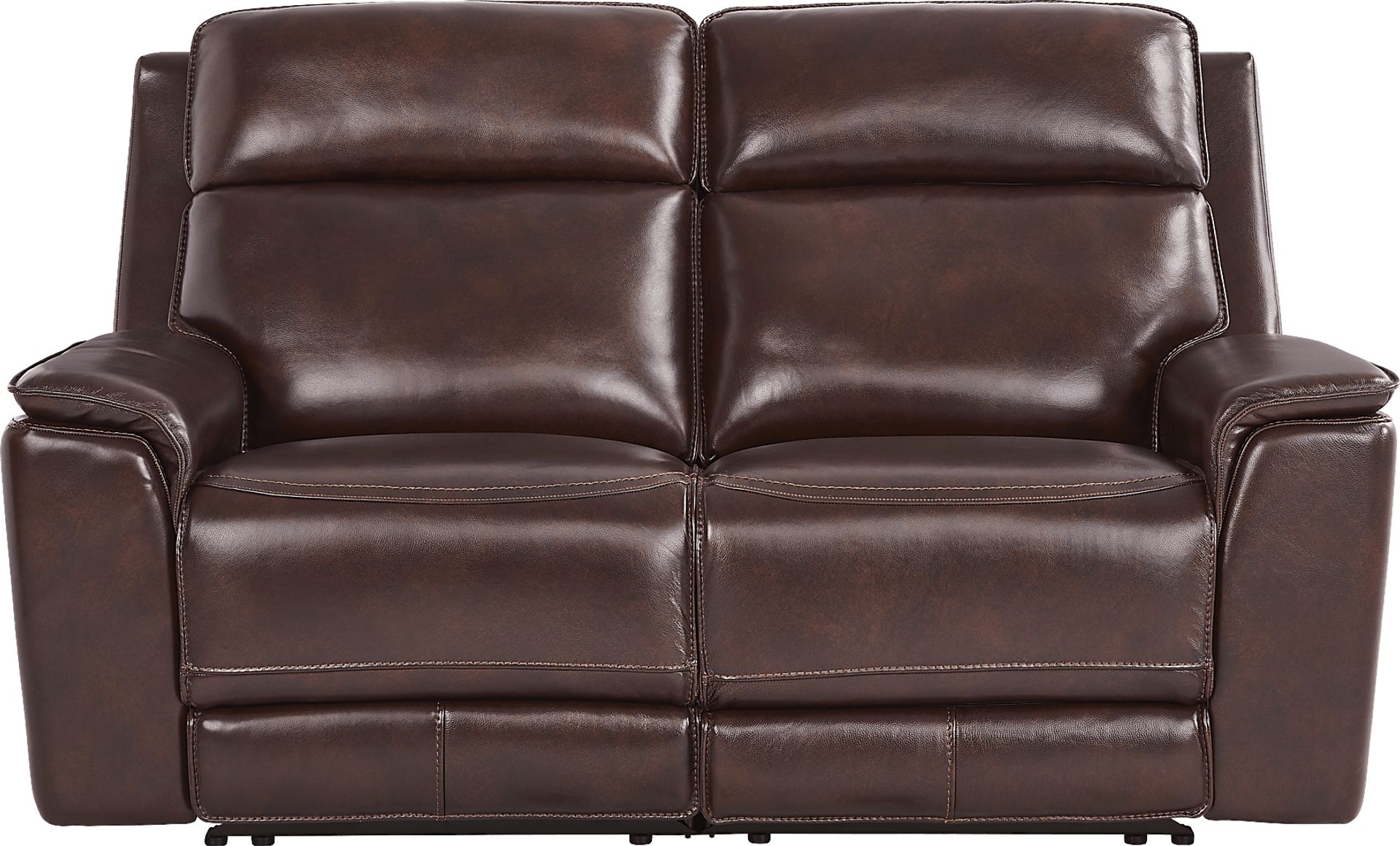 Magellan Merlot Leather Reclining Loveseat - Image 2