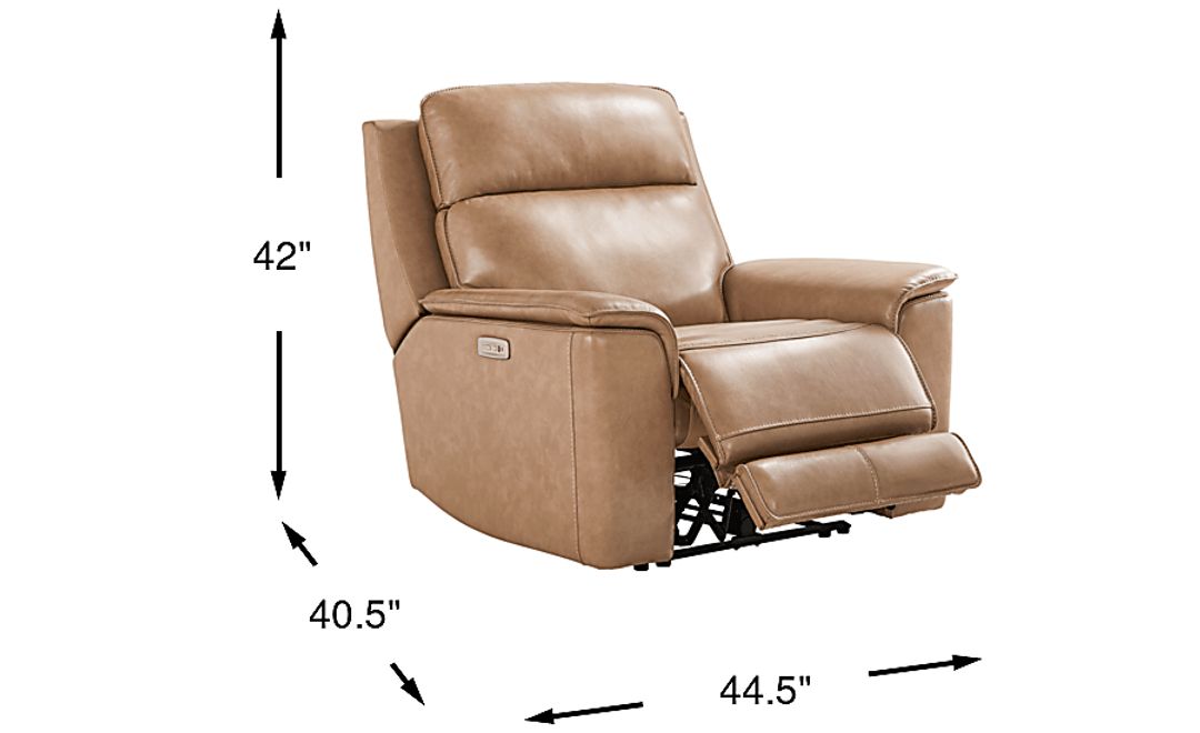 Magellan Leather Dual Power Recliner