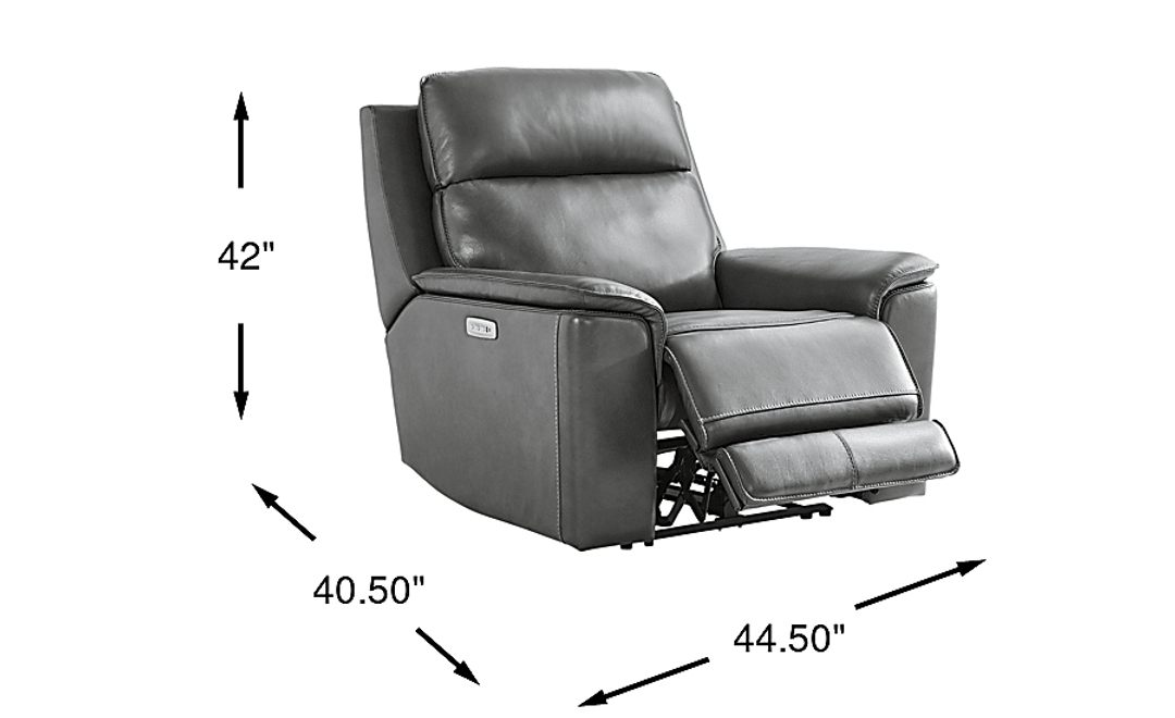 Magellan Leather Dual Power Recliner