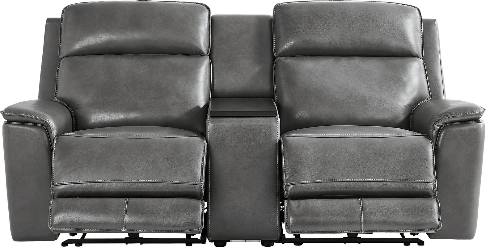 dual power reclining console loveseat