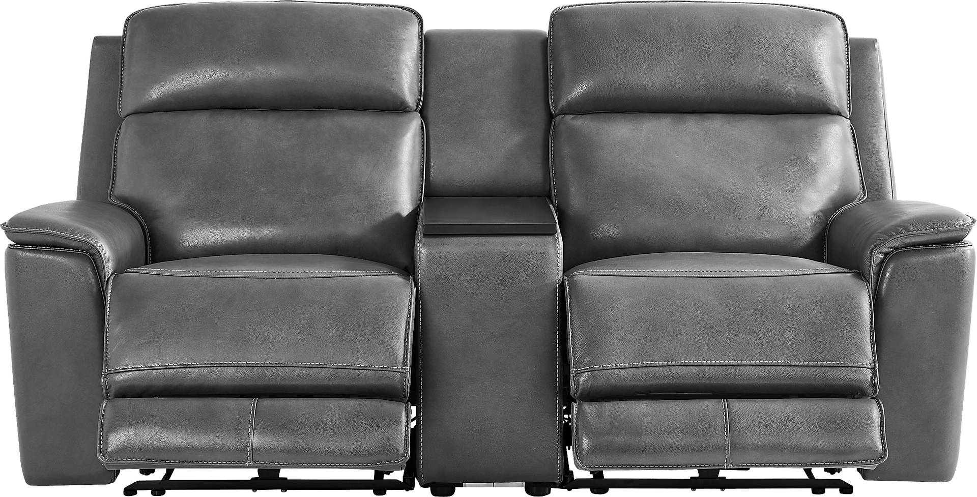 dual power reclining console loveseat