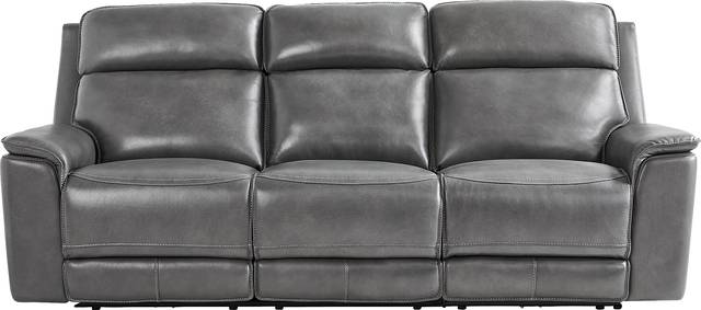 Magellan Smoke 9 Pc Leather Dual Power Reclining Living Room - Thumbnail - Image 11