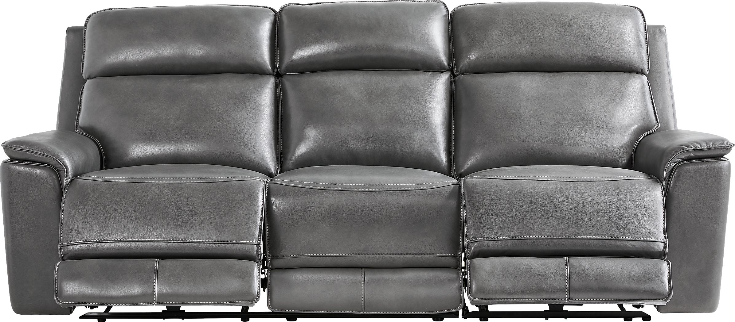 2 pc dual power reclining sofa