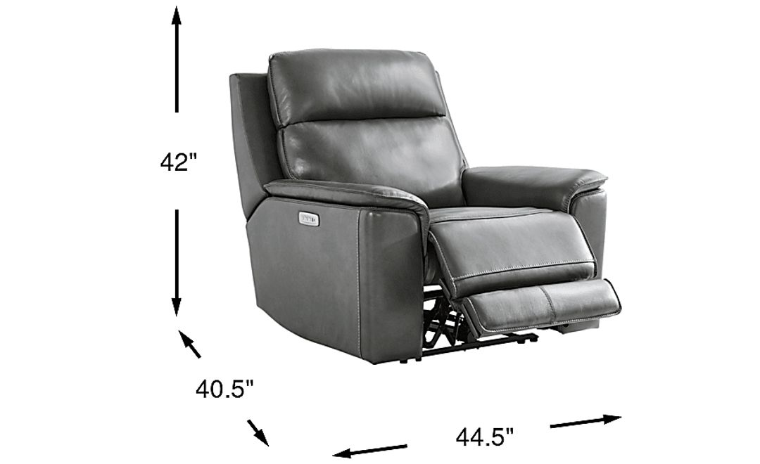 Magellan Leather Dual Power Recliner