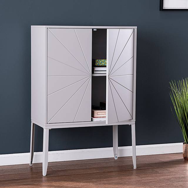 Magellen Gray Accent Cabinet - Thumbnail - Image 4