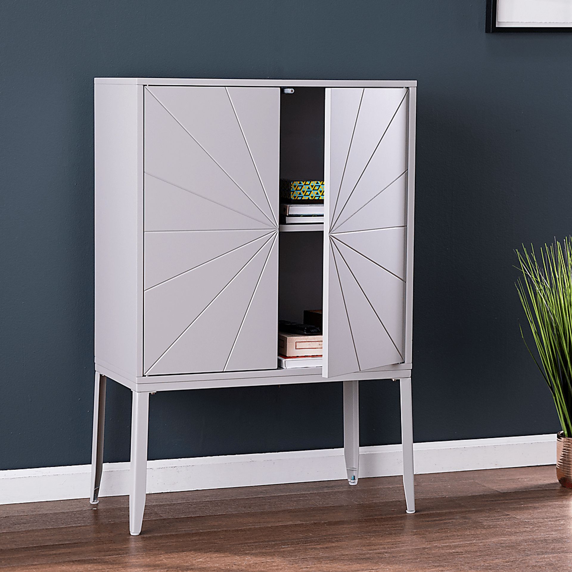 Magellen Gray Accent Cabinet - Image 4